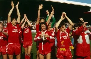 Liverpool celebrate winning First Division 1988 Liverpool celebrate winning First Division 1988