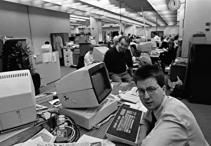 The Liverpool Echo newsroom, Old Hall Street, Liverpool. 3rd December 1992 The Liverpool Echo newsroom, Old Hall Street, Liverpool. 3rd December 1992