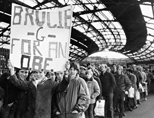Liverpool fans and Bruce Grobbelaar fans in particular head the queue for the League Cup Liverpool fans and Bruce Grobbelaar fans in particular head the queue for the League Cup