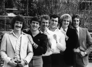 Liverpool FC players l-r Terry McDermott, Emlyn Hughes, Phil Neal, Ray Kennedy Liverpool FC players l-r Terry McDermott, Emlyn Hughes, Phil Neal, Ray Kennedy