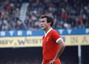 Liverpool footballer Ray Kennedy in action against Leicester City at Filbert Street Liverpool footballer Ray Kennedy in action against Leicester City at Filbert Street