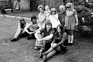Former Liverpool manager Bill Shankly pictured relaxing at home with family following his Former Liverpool manager Bill Shankly pictured relaxing at home with family following his