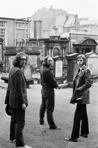 Liverpool pop group The Scaffold pictured in Edinburgh. From top: John Gorman Liverpool pop group The Scaffold pictured in Edinburgh. From top: John Gorman