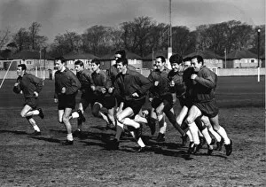 00236 Collection: Liverpool team training session at Underwood, Liverpool March 1967