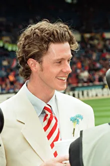 Liverpool's Steve McManaman on the pitch at Wembley being interviewd by the BBC Liverpool's Steve McManaman on the pitch at Wembley being interviewd by the BBC