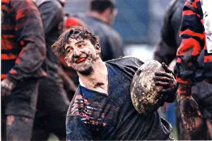 Llanelli's Welsh international scrum-half Rupert Moon celebrates scoring a try Llanelli's Welsh international scrum-half Rupert Moon celebrates scoring a try