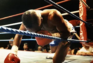 LLoyd Honeyghan Boxing Down for the count on one knee LLoyd Honeyghan Boxing Down for the count on one knee
