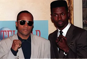 Lloyd Honeyghan Mark Breland boxers Feb 90 Breland World Boxing Association Lloyd Honeyghan Mark Breland boxers Feb 90 Breland World Boxing Association