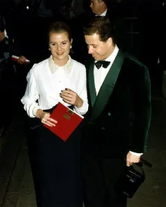 Lord Linley and bride to be Serena Stanhope show off their engagement ring at Covent Lord Linley and bride to be Serena Stanhope show off their engagement ring at Covent
