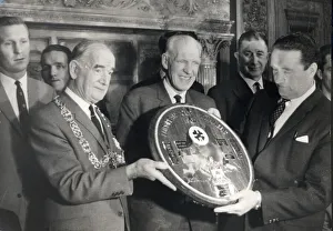 lord provos John johnston presents the plaque to the celtic staff 1967 ROBERT KELLY lord provos John johnston presents the plaque to the celtic staff 1967 ROBERT KELLY