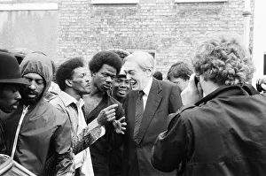 Lord Scarman visits Brixton, London, Wednesday 15th July 1981 Lord Scarman visits Brixton, London, Wednesday 15th July 1981