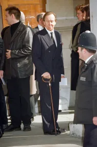 Lord Snowdon attending the photographer Terence Donovan's memorial service at St Lord Snowdon attending the photographer Terence Donovan's memorial service at St