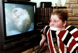 Louise Brown First test tube baby of the in virtro fertilisation technique watches her Louise Brown First test tube baby of the in virtro fertilisation technique watches her