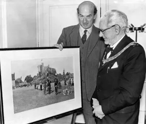 Lt General Sir David Peel Yates, colonel of the Royal Regiment of Wales Lt General Sir David Peel Yates, colonel of the Royal Regiment of Wales