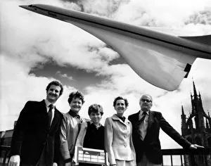 Six lucky Evening Chronicle readers who had won a flight on Concorde when the aircraft Six lucky Evening Chronicle readers who had won a flight on Concorde when the aircraft