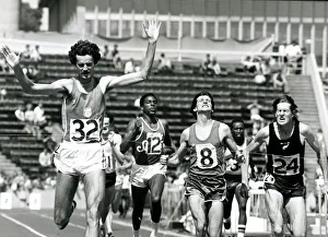 M Savic takes the 800m title from Sebastian Coe and John Walker at the AAA championship M Savic takes the 800m title from Sebastian Coe and John Walker at the AAA championship