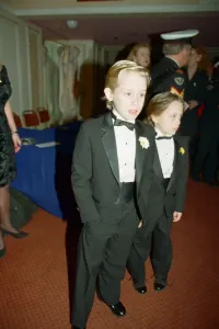 Macaulay Culkin and his younger brother Kieran Culkin, pictured at The Video Awards Macaulay Culkin and his younger brother Kieran Culkin, pictured at The Video Awards