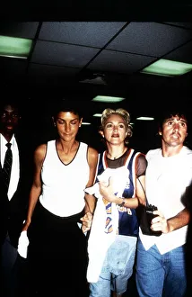 Madonna the actress and singer with friend Madonna the actress and singer with friend