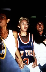 Madonna the singer and actress with her friend Madonna the singer and actress with her friend