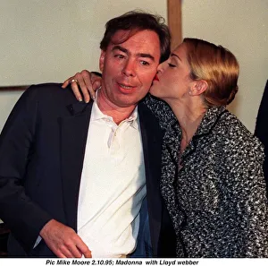 Madonna who will play the part of Eva Peron in the film version of the musical Evita with Madonna who will play the part of Eva Peron in the film version of the musical Evita with