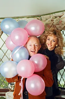 Magician Paul Daniels and his wife Debbie McGee pictured at home. 13th December 1991 Magician Paul Daniels and his wife Debbie McGee pictured at home. 13th December 1991