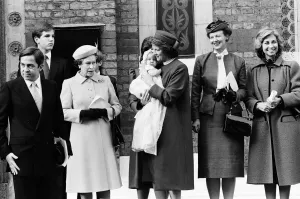Her Majesty Queen Elizabeth II attends a Christening in a private capacity as Godparent Her Majesty Queen Elizabeth II attends a Christening in a private capacity as Godparent