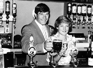 Malcolm MacDonald with his wife in a pub August 1985 Malcolm MacDonald with his wife in a pub August 1985