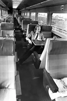 One man in a carriage travelling into Newcastle on the East Coast Main line train on 1st One man in a carriage travelling into Newcastle on the East Coast Main line train on 1st