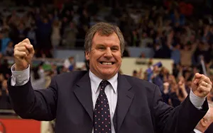 Man City's manager Joe Royle celebrate after winning promotion after Man City's manager Joe Royle celebrate after winning promotion after