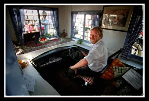 A man inside mini at the 40th birthday party August 1999 A man inside mini at the 40th birthday party August 1999