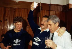 Management team celebrate League win April 1989 Management team celebrate League win April 1989