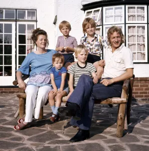 Manchester City footballer Denis Law pictured at home with his wife Manchester City footballer Denis Law pictured at home with his wife
