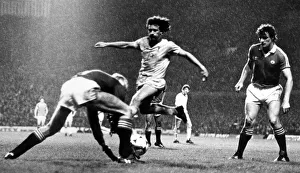 Manchester United 0-3 Liverpool, league match at Old Trafford, Wednesday 7th April 1982 Manchester United 0-3 Liverpool, league match at Old Trafford, Wednesday 7th April 1982