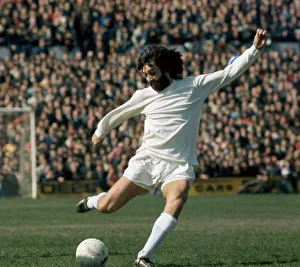 Manchester United footballer George Best in action April 1971 Manchester United footballer George Best in action April 1971