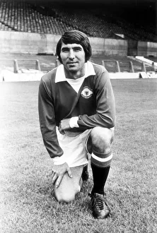 Manchester United footballer Tony Dunne at Old Trafford. 14th August 1972 Manchester United footballer Tony Dunne at Old Trafford. 14th August 1972