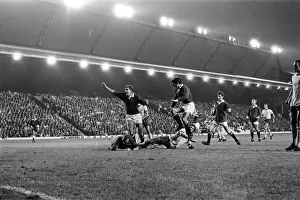 Manchester United v Arsenal, League Division One, final score 3 - 1 to Manchester United Manchester United v Arsenal, League Division One, final score 3 - 1 to Manchester United