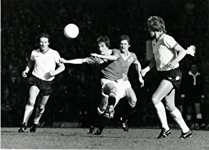 Manchester United v Liverpool October 1977 Steve Coppel in action during Division Manchester United v Liverpool October 1977 Steve Coppel in action during Division