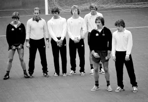 Manchester United's new manager Dave Sexton took the final training session before Manchester United's new manager Dave Sexton took the final training session before