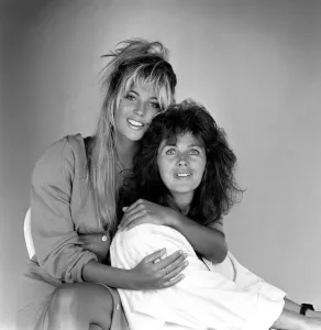Mandy Smith with her mother Patsy Smith. 20th August 1986 Mandy Smith with her mother Patsy Smith. 20th August 1986