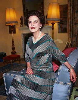 Margaret Duchess of Argyll at home February 1990 Margaret Duchess of Argyll at home February 1990