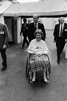 Margaret Tebbit back on the party conference scene - two years after the IRA bombing Margaret Tebbit back on the party conference scene - two years after the IRA bombing