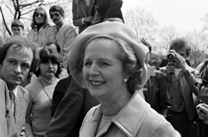 Margaret Thatcher April 1979 in Pankhurst Gardens Outside the houses of parliament Margaret Thatcher April 1979 in Pankhurst Gardens Outside the houses of parliament