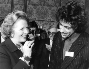 Margaret Thatcher and Bob Geldof at the Daily Star Gold Awards Ceremony in Manchester Margaret Thatcher and Bob Geldof at the Daily Star Gold Awards Ceremony in Manchester