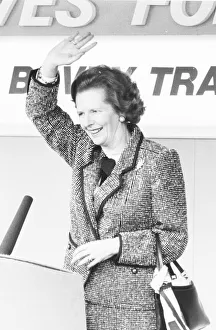 Margaret Thatcher at Bovey Tracey in May 1987 Margaret Thatcher at Bovey Tracey in May 1987