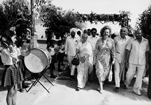 Margaret Thatcher with crowd during her tour of India - 20th April 1981 Margaret Thatcher with crowd during her tour of India - 20th April 1981