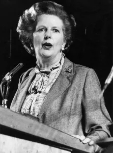Margaret Thatcher giving speech to Instute of Directors meeting at Albert Hall - February Margaret Thatcher giving speech to Instute of Directors meeting at Albert Hall - February