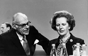 Margaret Thatcher and husband Denis at party conference - October 1984 Margaret Thatcher and husband Denis at party conference - October 1984
