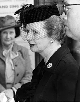 Margaret Thatcher at memorial service for Lord Boyd at Westminster Abbey Margaret Thatcher at memorial service for Lord Boyd at Westminster Abbey