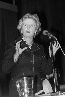 Margaret Thatcher MP talking at a meeting April 1977 Margaret Thatcher MP talking at a meeting April 1977