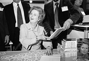 Margaret thatcher Oct 1977 signing books at Conservative Party Conference Margaret thatcher Oct 1977 signing books at Conservative Party Conference